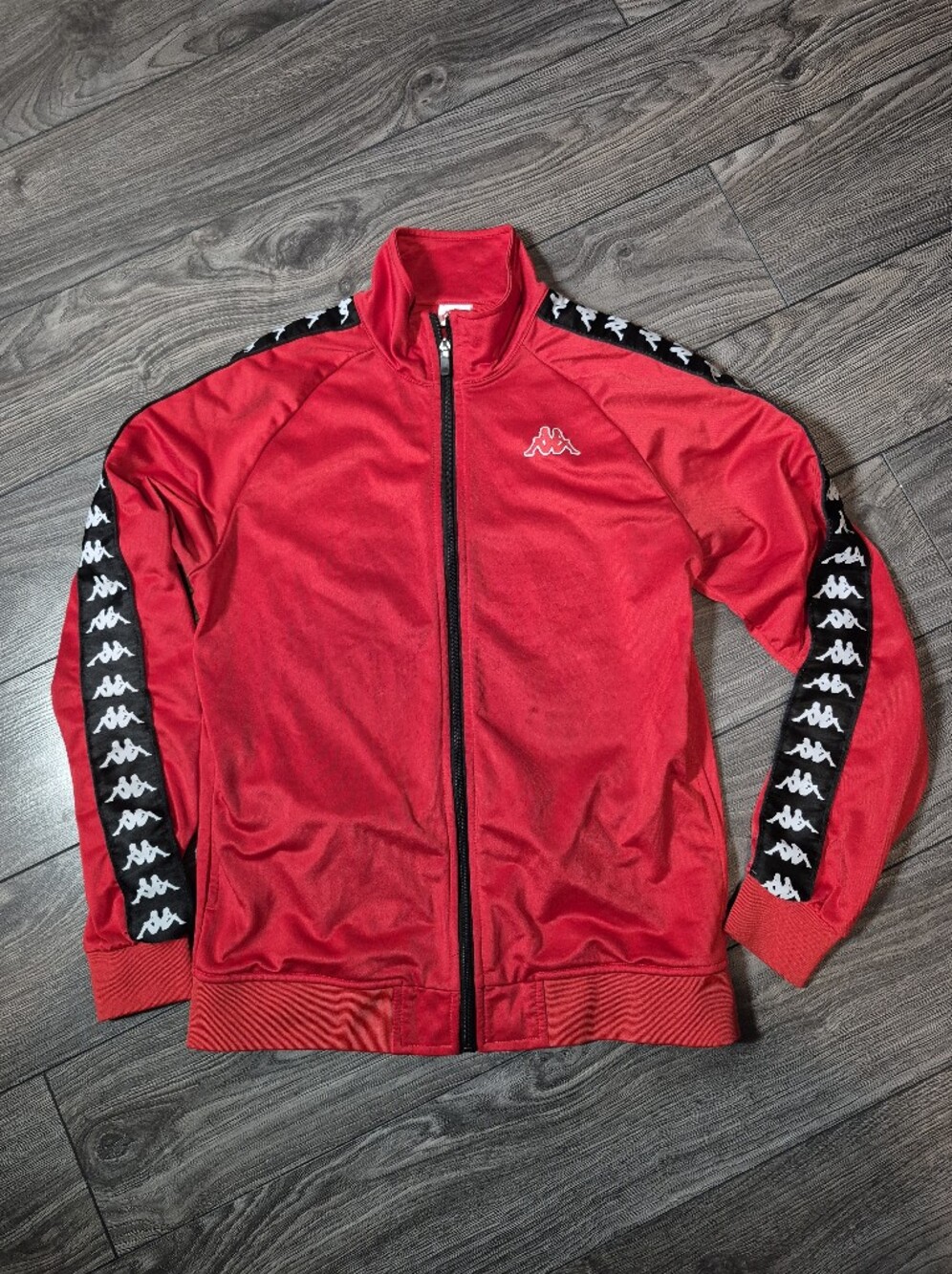 Vintage Kappa Red Track Jacket with Logo - Like New!